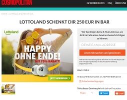 Lottoland 250 Euro Gewinnspiel