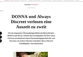 Jochen Schweizer Gutschein Gewinnspiel, Donna Gewinnspiel