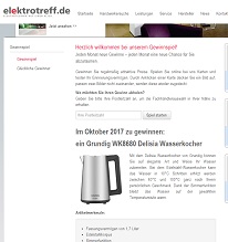 Grundig Wasserkocher Gewinnspiel