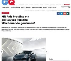 Porsche Wochenende Gewinnspiel