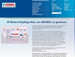 Winter-Fußpflege-Set Gewinnspiel, Gehwol Gewinnspiel