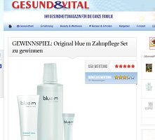 blue m Zahnpflege-Set Gewinnspiel