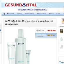 blue m Zahnpflege-Set Gewinnspiel