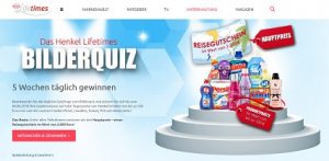 Reisegutschein Gewinnspiel, Henkel Lifetimes Gewinnspiel