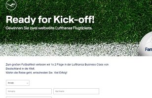 Lufthansa Flug Gewinnspiel, Lufthansa Gewinnspiel