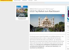 Lego Taj Mahal Gewinnspiel, Marco Polo Gewinnspiel