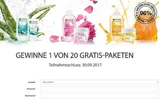 Gratis-Paket Gewinnspiel