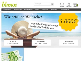 Vamos Bargeld Gewinnspiel, Vamos Gewinnspiel