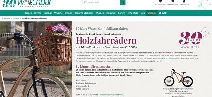 Holz E-Bike Gewinnspiel