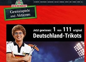 Deutschland Trikot Gewinnspiel, Wiesenhof Gewinnspiel