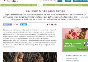 Kurio Kinder Tablet Gewinnspiel
