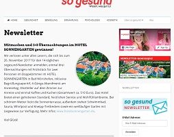 Hotel Sonnengarten Gewinnspiel