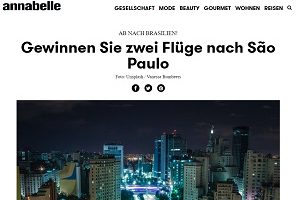 Sao Paulo Flug nach Sao Paulo gewinnen Gewinnspiel