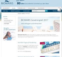 Norderney Urlaub Gewinnspiel, Biomaris Gewinnspiel