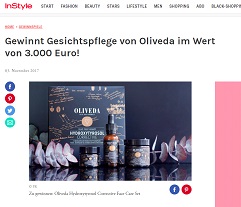 Oliveda Gesichtspflege-Set Gewinnspiel