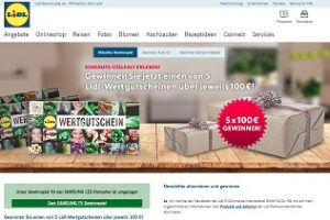 Lidl-Wertgutschein Gewinnspiel