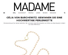 Célia von Barchewitz Perlenkette Gewinnspiel