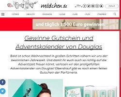 Douglas Adventskalender Gewinnspiel