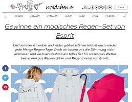 Esprit Regenmantel Gewinnspiel
