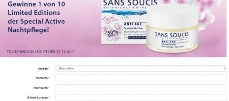 Sans Soucis Nachtpflege Gewinnspiel