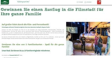 Bavaria Filmstudios Gewinnspiel