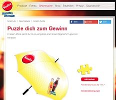 Sinalco Regenschirm Gewinnspiel