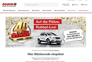 Toom Rubbellos Gewinnspiel toom.de/rubbeln Code eingeben