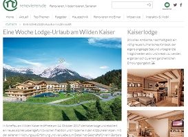Kitzbühler Alpen Luxusurlaub Gewinnspiel
