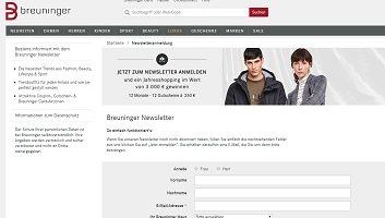 Breuninger Gutschein Gewinnspiel, Breuninger Gewinnspiel