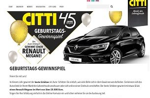 Renault Mégane Gewinnspiel, Citti Gewinnspiel