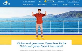 Costa Kreuzfahrt Gewinnspiel, CostaClub Gewinnspiel