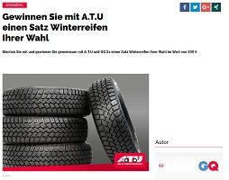 ATU Winterreifen Gewinnspiel