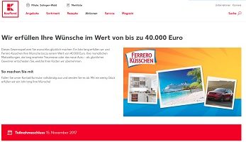 40000 Euro Wunsch Gewinnspiel