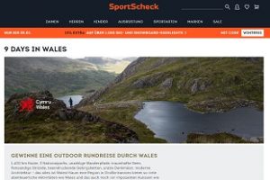 Wales Reise Gewinnspiel, SportScheck Gewinnspiel