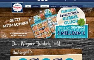 Wagner Rubbellos Gewinnspiel