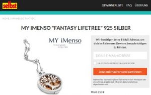 My iMenso Silber Medaillon Gewinnspiel