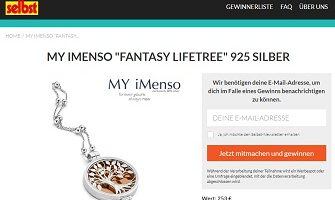 My iMenso Silber Medaillon Gewinnspiel