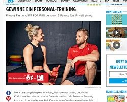 Fitness First Personal Training Gewinnspiel