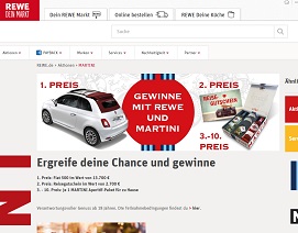 Rewe Martini Gewinnspiel