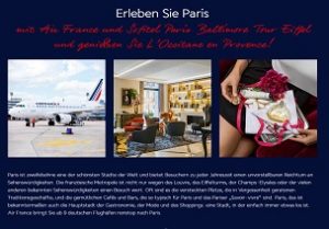 Paris Reise Gewinnspiel, Air France Gewinnspiel