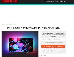 Philips Flachbildfernseher Gewinnspiel