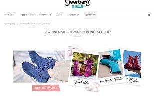 Deerberg Schuhe Gewinnspiel, Deerberg Gewinnspiel