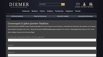 Diemer Gutschein Gewinnspiel, Diemer Gewinnspiel