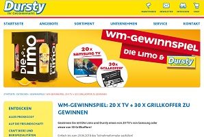 Samsung LED TV Gewinnspiel, Dursty Gewinnspiel
