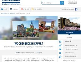 Einkaufsbahnhof Gewinnspiel, Erfurt Wochenende Gewinnspiel