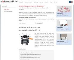 Steba Elektro-Fondue Gewinnspiel, Elektrotreff Gewinnspiel