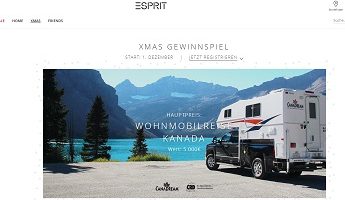 Kanada Wohnmobil Reise Gewinnspiel, Esprit Gewinnspiel