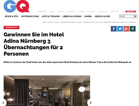 Adina Hotel Nürnberg Gewinnspiel