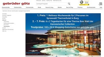 Gebrüder Götz Gutschein Gewinnspiel, Gebrüder Götz Gewinnspiel