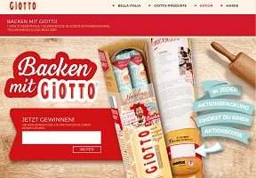 Backen mit Giotto Gewinnspiel, Giotto Gewinnspiel